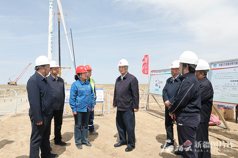 马兴瑞在木垒调研风电产业发展工作