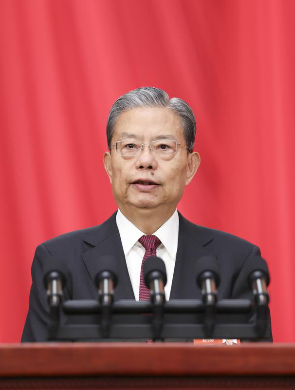 十四届全国人大三次会议举行第二次全体会议 习近平等出席